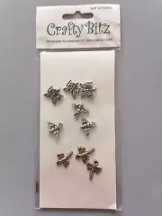CHARMS, Metal, BEES/BUTTERFLIES/DRAGONFLIES, Handmade Accessories - CRAFTY BITZ