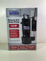 The Basement Watchdog 1/2 HP Sump Pump BWT050 Primary AC Sump Pump Dual Float