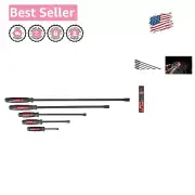 5-Piece Ergonomic Dominator Pry Bar Set - Curved Design for Enhanced Leverage