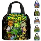 My Singing Monsters Insulated Lunch Bags Kids School Picnic Lunch Box Handbag