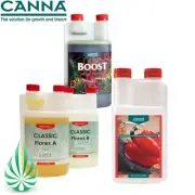 CANNA BOOST ACCELERATOR WITH PK 13/14 HYDROPONIC Classic Flores A+B NUTRIENT KIT