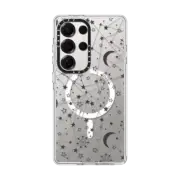 Galaxy S25 Ultra Clear Magnetic Case Sun moon stars