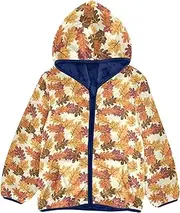 [Caihoyu] Girls Sherpa Lined Hoodie Zip Hooded Sweatshirt Toddler Outerwear