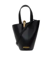 Jacquemus The Small Bambola Asymmetric Mini Bucket Bag One size black