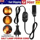 Salt Lamp Power Cord Cable Dimmable Button Control Switch w/ Holder Socket AU