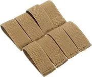 Milisten 8pcs Belt Anchor Webbing Belt Holders Elastic Belt Loop Elastic Belts Retainer for Strap Retainers Hiking Strap Retainer Backpack Belt Fixing Hoops Belt Keepers
