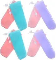 WRITWAA Bar Soap Pouches 8pcs Soap Foaming Pouches Shower Bath Accessory Household Bags