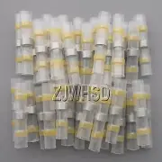 100pcs 12-10 AWG Solder Sleeve Heat Shrink Butt Wire Splice Connector Waterproof