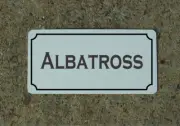 ALBATROSS Metal Sign for Golf Course Country Club Driving Range Pro Shop Bar