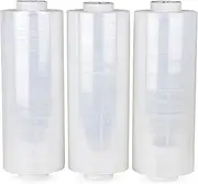 BOMEI PACK 10" Clear Stretch Wrap 3Pack 1150ft Stretch Cling Durable Adhering Packing Moving Packaging Heavy Duty Shrink Film Stretch Wrap