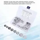 ❛90PCS Penny Repair Washers Flat 8 Sizes Assorted Stainless Steel For Cars