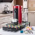 Nespresso Capsule Holder Drawer - Glass Storage for 40 Vertuo Pods