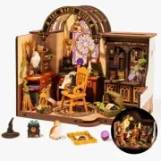 DIY Miniature Dollhouse Kit-Magic Study, Tiny House Kit Model Building Set