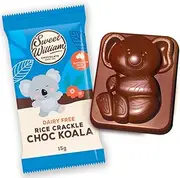Sweet William Rice Crackle Chocolate Koala, Crunchy and Delicious, Individually Wrapped, Dairy-Free, Vegan, Nut-Free (50 x 15g)