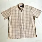 美國製造 90S AMERICAN APPEAL CHECK OXFORD 純棉格紋 短袖牛津襯衫 古著 VINTAGE