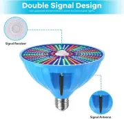 RGB LED Pool Light 120V E26 Remote Control Bulb for Pentair Hayward 61W