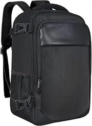 [Colexy] Ryanair Hand Luggage 40 x 20 x 25 cm Small Hand Luggage Backpack for Airplane, 20L Travel Backpack for Men and Women with USB Charging Port, Travel Bag for 14 Inch Laptop Backpack, Black,