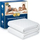 Premium 100% Waterproof King Mattress Protector Breathable Cooling 3D Air Fab
