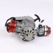Red Big Bore 2 Stroke 49 50cc High Performance Engine Motor Pocket Dirt Bike ATV