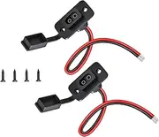 2 Pieces SAE Socket Battery Cables RV SAE Connector 30A Motorcycle 2 Holes Heavy Duty Cars SAE Extension Cable Extension Cord