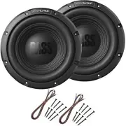 2 Alpine W10S4 Car Audio Bassline Single 4 Ohm 500 Watt 10" Subwoofers with Sub