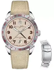 Limited Ed. Cuervo y Sobrinos Historiador Hemingway GMT Mens Watch 3192.1GMT