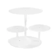 5-Star Chef Cake Stand 5 Tiers Acrylic Holder Display Round Clear Wedding Party