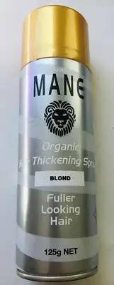 MANE Hair Thickening Spray - BLONDE, fuller looking head of hair in seconds