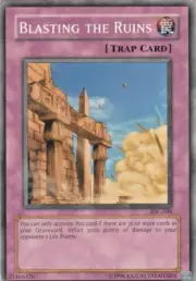 B090 YUGIOH TRAP CARD BLASTING THE RUINS IOC-048