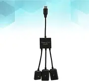 Gatuida 3 Ethernet USB Adapter USB Hubs USB Data Hub Holder USB Extender Cable USB Hub Adapter USB Hub Ethernet USB Hub Splitter Laptop Hub Reader Hub Flash Drive Hub Host Cable Type Alloy