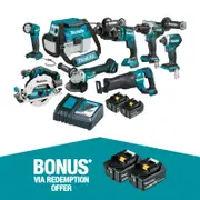 Makita 18V Brushless 8 Piece Combo Kit DLX8044TX1