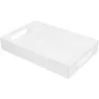 Acrylic Tray Outdoor Serving Tray with Handles Appetizer Tray Breakfast Serving