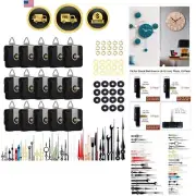 Clock Mechanism Replacement Kit with Silent Sweep Motor 15 Pieces & 16 Hands