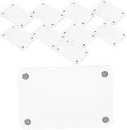 SOLUSTRE 12pcs Acrylic Magnetic Mini Picture Frames Fridge Magnet Display for Photos Cards Office Decor