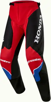 Alpinestars Honda Racer Iconic, textile pants , color: Light Red/Black/White/Blue , size: 28