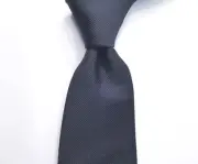 Ted Baker Elegant Black Solid Print 100% Silk Tie 2 3/4" x 59"