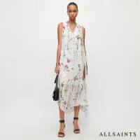 在飛比找momo購物網優惠-【ALLSAINTS】CAPRI KIKYO 人造絲風鈴草印