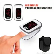 Fingertip Pulse Oximeter Blood Oxygen Saturation Monitor with Carry Case