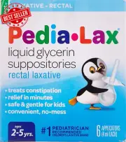 Children'S Pedia-Lax Liquid Glycerin Suppositories - 6 Suppositories