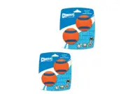 Chuckit! Dog Fetch Toy ULTRA BALL Durable Rubber Fits Launcher MEDIUM 4 Balls