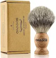 Anbbas Shaving Brush, Handmade Pure Badger Hair Brush with Natural Manchurian Ash Wood Handle for Men Traditional Wet Shaving