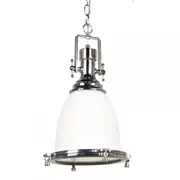 Gelo Classic Vintage Industrial Pendant Light Lamp Chain Cord - Clear Chrome.