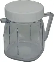 4937 Mini Blender Jar Accessory Compatible with Oster, 1-Cup Mini Plastic Jars w