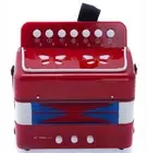 *GREAT GIFT* NEW Top Quality Red Accordion Kids Musical Toy w 7 Buttons 3 Bass
