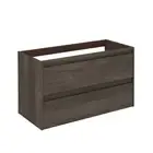 WS Bath Collections Ambra 100 Base Ash Ambra Wall Mounted Vanity Base Unit