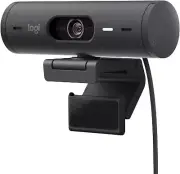 Logitech Brio 500 Full HD Webcam Auto Light Correction, Auto-Framing, Show Mode,