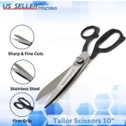 10" Dressmaking Tailor Scissors Fabric Cutting Sewing Trimming Shears Heavy Duty