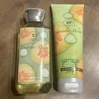 Bath & Body Works Cucumber Melon 25th Anniversary 8oz Body Cream & Shower Gel