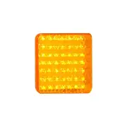 LED Autolamps Amber Rear Indicator Light 12 Volt 49 LED 100x100mm Lamp Bulk