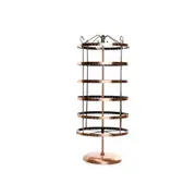 288 Holes 6-Tiers Rotating Iron Jewelry Rack Earrings Rings Display Stand Holder Tools Kit